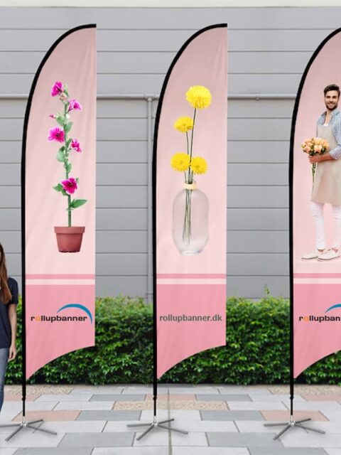 Beach flags med personligt præg: Nøglen til succes ved udendørs events